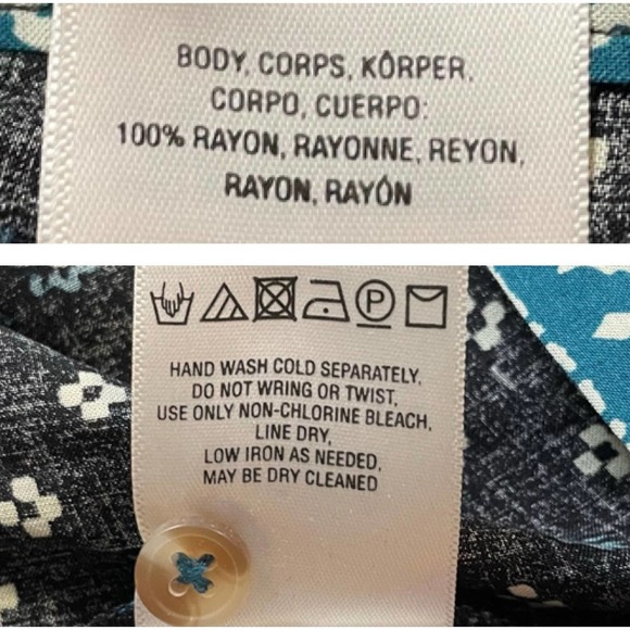 Akemi + Kin Anthropologie Ira Black Blue & White Tunic Tank Top - Picture 5 of 6